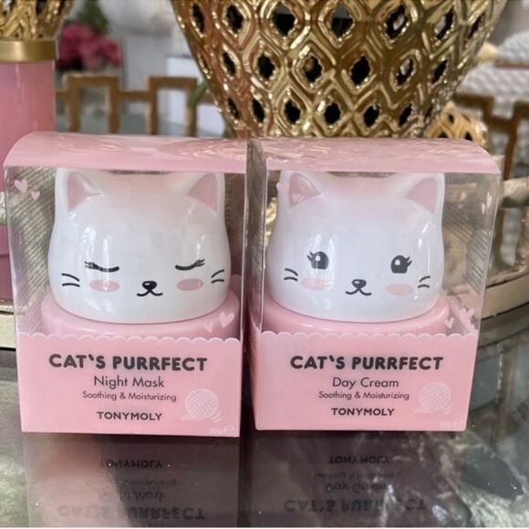 New Set of CAT'S PURRFECT NIGHT AND DAY MASK - Picture 2 of 8
